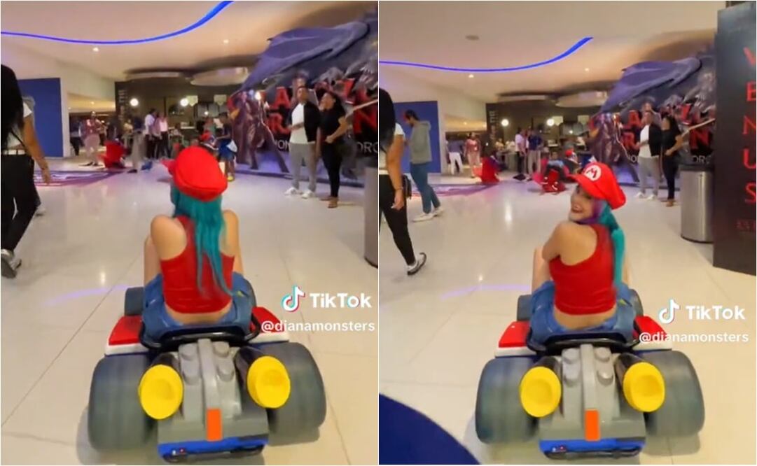 La influencer panameña Diana Monster mostró su fanatismo por el personaje de Nintendo. Foto: TikTok. @dianamonsters