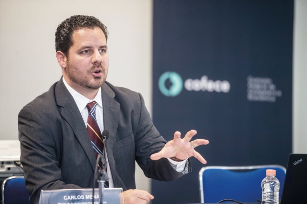 A causa de su alto impacto negativo, las prácticas monopólicas absolutas son consideradas como las más nocivas para la competencia, afirmó el titular de la Autoridad Investigadora de la Cofece, Carlos Mena Labarthe (GERMAN ESPINOSA. EL UNIVERSAL)