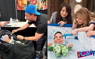 Fan de iCarly se disfraza de bebé para sorprender a Jerry Trainor; video se vuelve viral