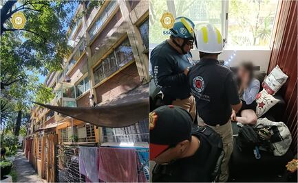 Policías de la SSC-CDMX rescataron a una joven que intentaba saltar desde un tercer piso en Álvaro Obregón