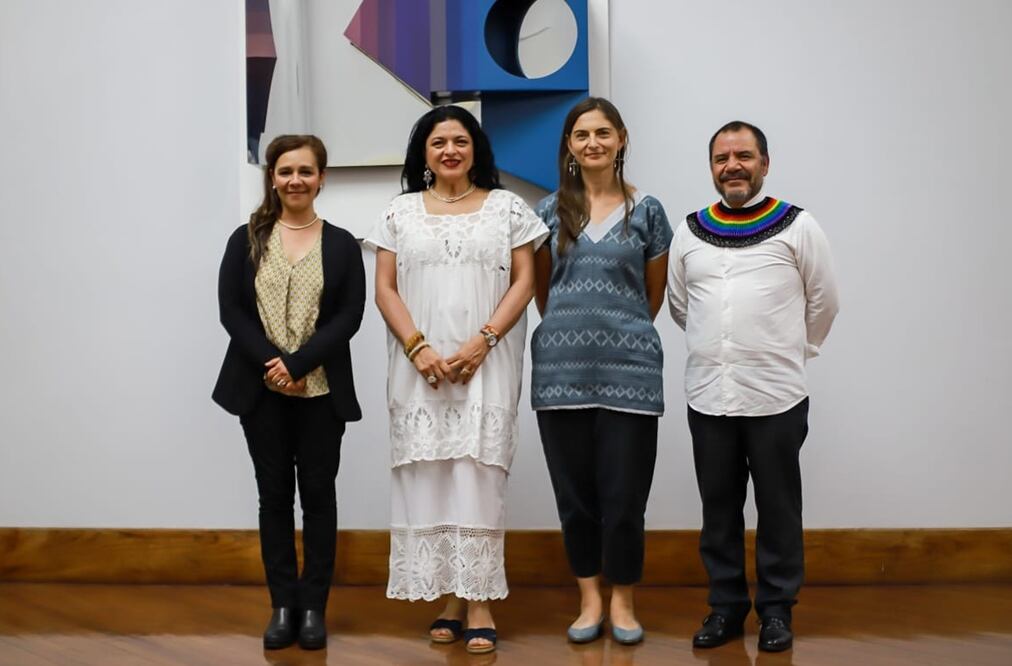 La secretaria de Cultura, Alejandra Frausto Guerrero, habló de cambios en la gestión de algunos centros culturales.
Foto: Secretaría de Cultura