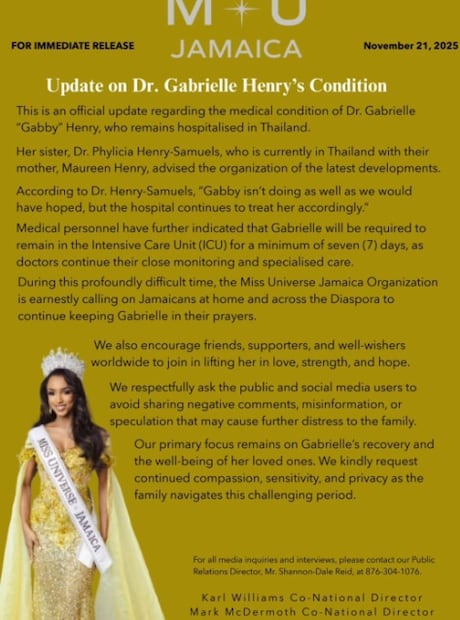 Foto: Instagram Miss Jamaica.