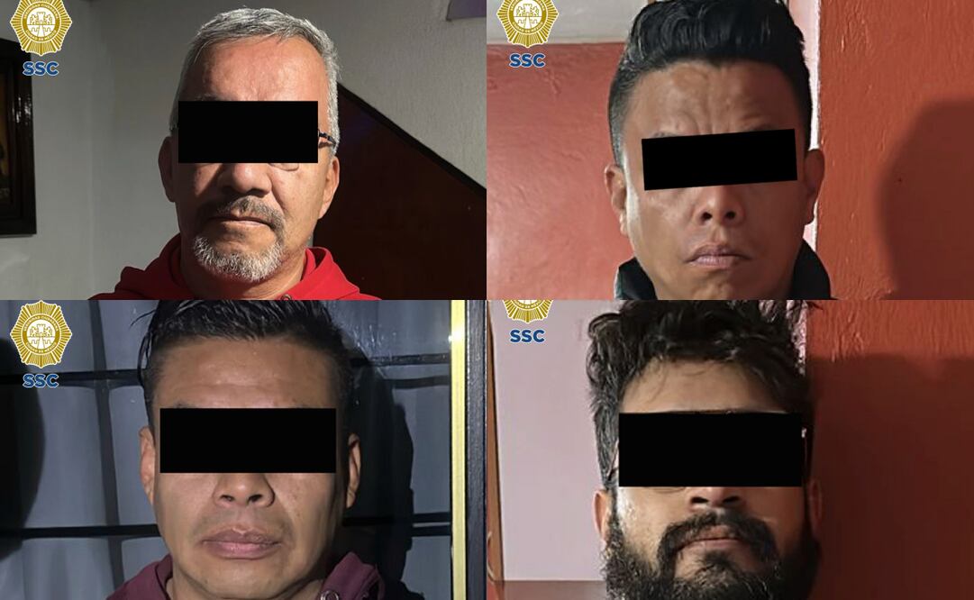 Detienen a 4 hombres por el asesinato de un ciudadano noruego quien viajaba en un taxi del AICM (09/12/2024). Foto: Especial