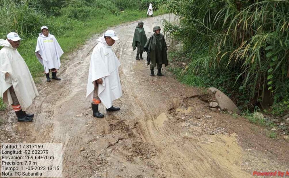 Se han registrado afectaciones en más de 100 viviendas en Chiapas por lluvias. Foto: Especial