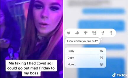 Tiktoker finge tener Covid para faltar al trabajo e ir a bailar; su jefe la descubre en plena fiesta