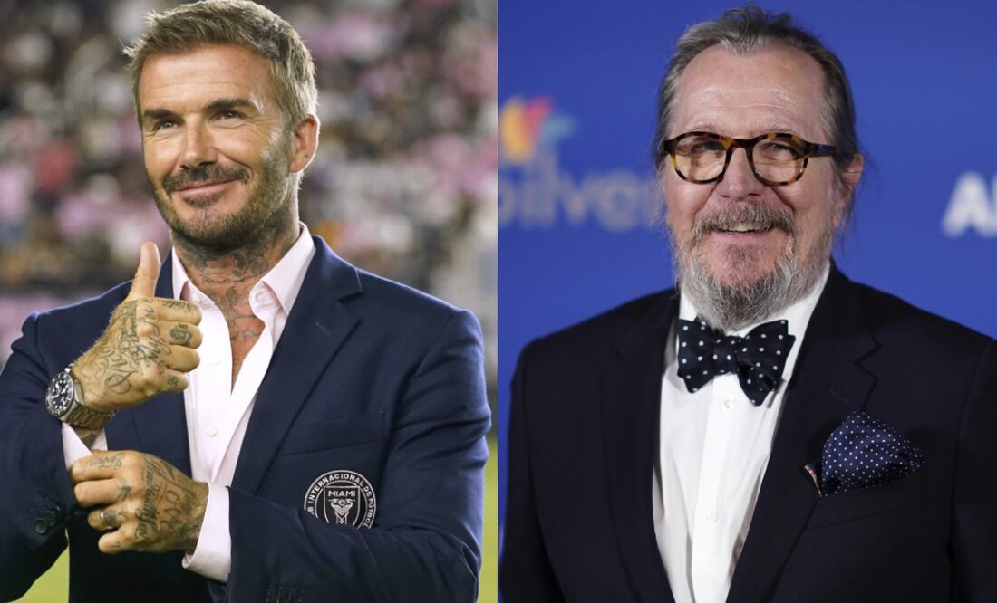 El exfutbolista y el actor ahora pueden ser llamados Sir Beckham y Sir Oldman. Foto: AP