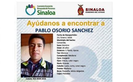 A un mes, aún no se inicia la búsqueda de  Pablo Osorio