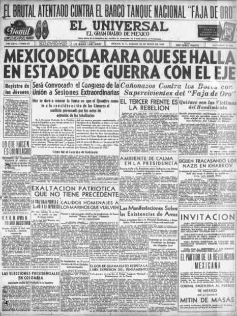 La vez que México se declaró en guerra