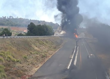 Confirman muerte de chofer de pipa en explosión en autopista Siglo XXI