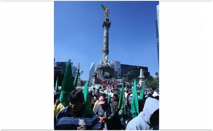Campesinos cambian de ruta; van a San Lázaro 
