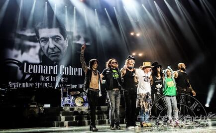 Guns N' Roses critica a Trump y recuerda a Leonard Cohen