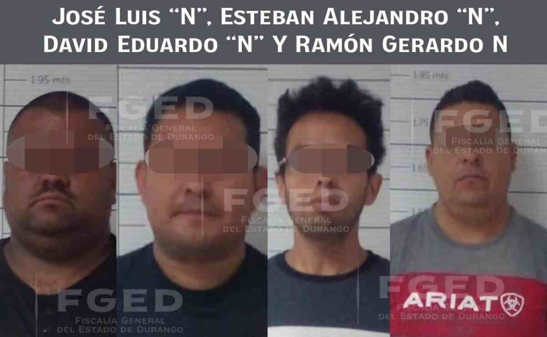 El Ministerio Público que se logró la detención en contra de José Luis “N”, Ramón Gerardo “N”, David Eduardo “N” y Esteban Alejandro “N”. Foto: Especial