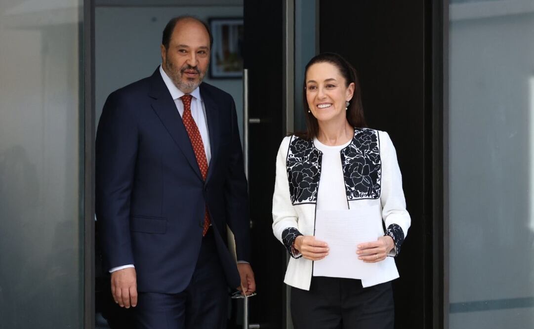 Claudia Sheinbaum y Lázaro Cárdenas Batel. Foto: Diego Simón. EL UNIVERSAL