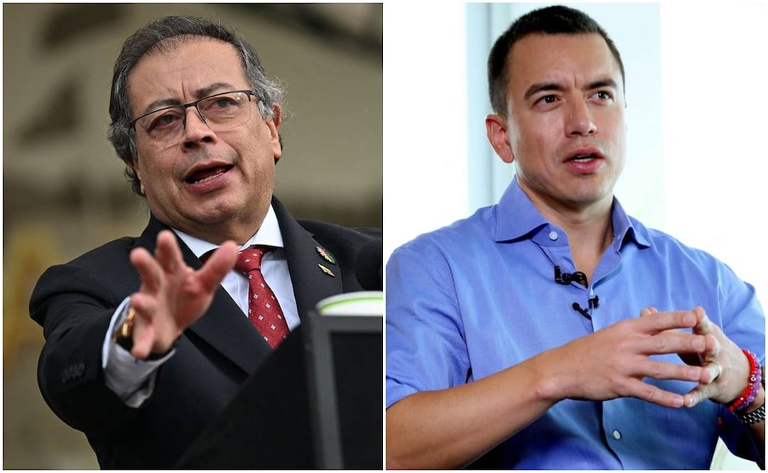 El presidente de Colombia, Gustavo Petro, viaja este sábado 14 de diciembre del 2024 a las Islas Galápagos invitado por su homólogo ecuatoriano, Daniel Noboa. Fotos: EFE/AP/AFP