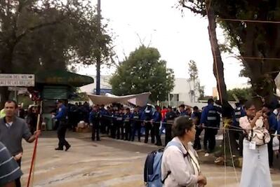 Restringen los accesos en el perímetro del colegio Rébsamen