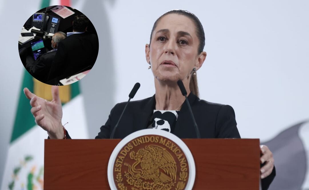 Ciudad de México 02 octubre 2025 Conferencia del pueblo encabezada por la presidenta Claudia Sheinbaum Pardo en el salón de tesorería de Palacio Nacional. Foto: Fernanda Roja / EL UNIVERSAL