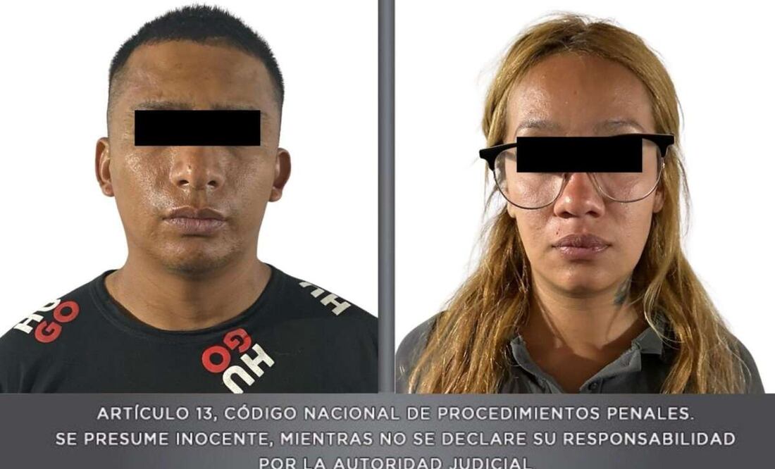 Los detenidos fueron identificados como José David “N”, alías “Avatar”, identificado como integrante de una célula delictiva vinculada a una organización criminal con orígenes en el estado de Jalisco y unto con él fue capturada Noemí “N”. Foto: Especial