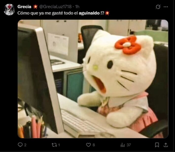 Los mejores memes que dejó la llegada del aguinaldo. Foto: Captura de pantalla