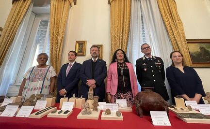 Repatrian 43 piezas arqueológicas de México desde Italia