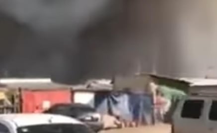 Video. Comían en el mercado al momento de la explosión en Tultepec 