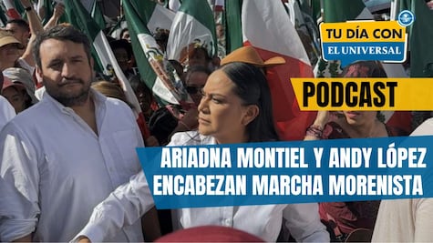 Ariadna Montiel y Andy López Beltrán encabezan marcha convocada por Morena en Chihuahua