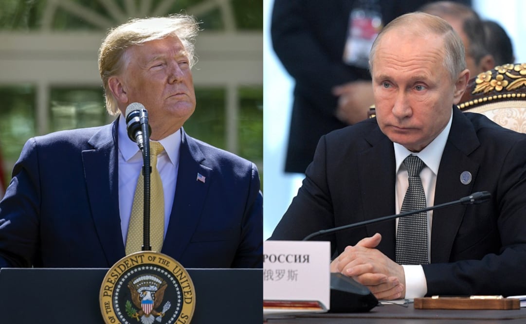 Los presidentes de Estados Unidos, Donald Trump, y de Rusia, Vladimir Putin. Foto: Especial 