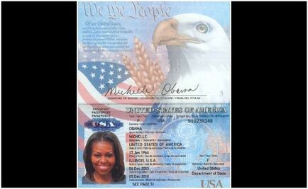 Filtran pasaporte de Michelle Obama