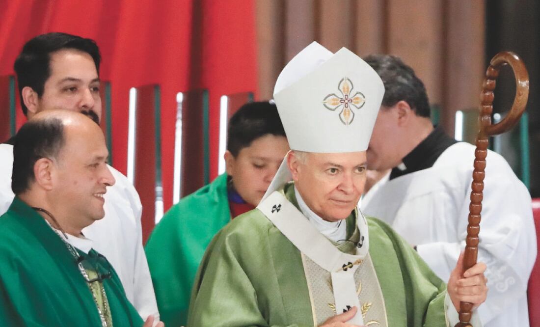 El arzobispo Carlos Aguiar Retes opina que los católicos deben ser mansos y humildes de corazón, así como servidores libres para tener una mejor vida. Archivo EL UNIVERSAL