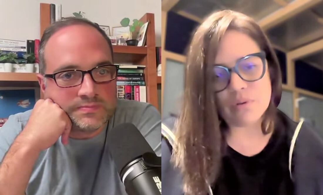 León Krauze y Eunice Rendon en Con los de Casa. Foto: Captura