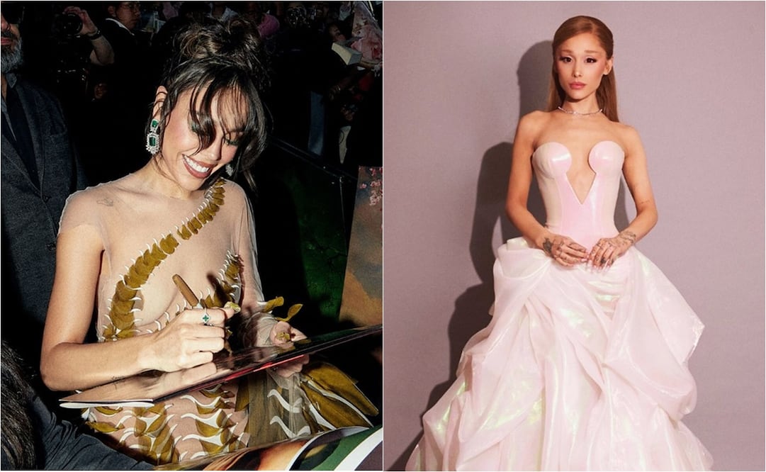 Danna y Ariana Grande se conocieron ayer durante la premiere de "Wicked".
Fotos: Instagram