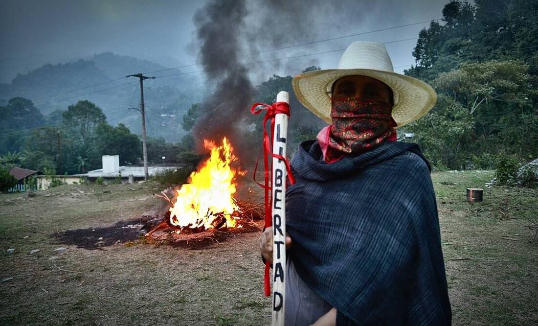 Mujeres Mazatecas por la Libertad, comité de Autodefensa de la región Cañada de Oaxaca. Foto: Cortesía de Elizabeth Díaz/ Sueña Dignidad