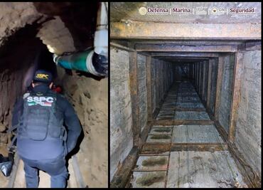 Localizan túnel en Tijuana que conecta a México con EU; era utilizado para trasiego de drogas