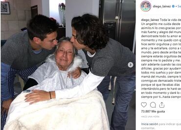 Emotiva despedida de Diego Lainez a su abuelita