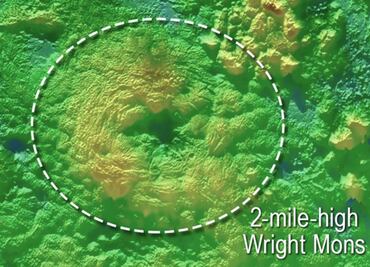 Hallan dos posibles volcanes de hielo en Plutón