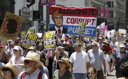 Marchan en varias ciudades de EU para pedir destitución de Trump