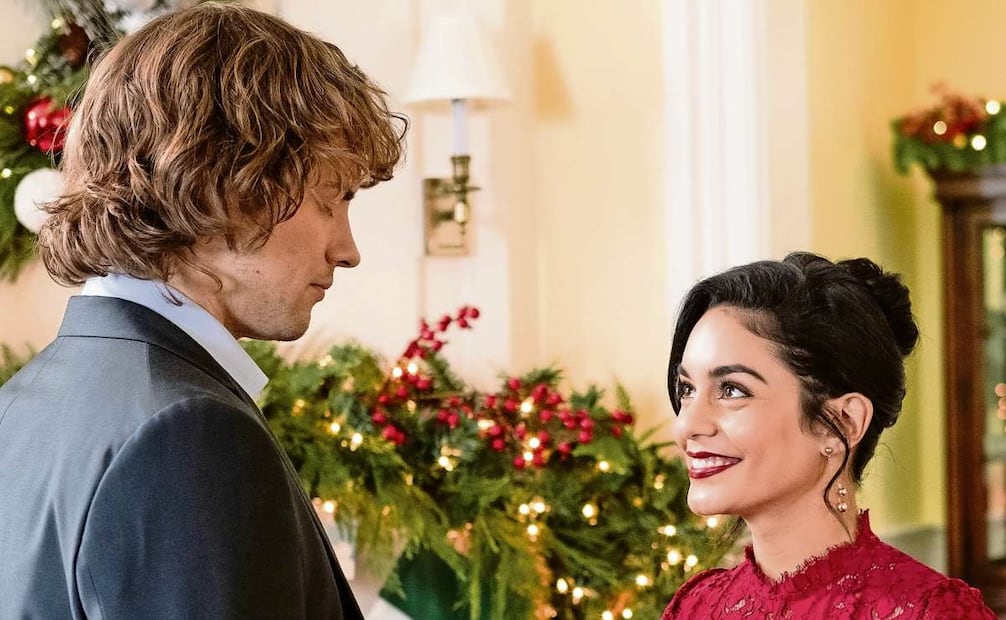 Vanessa Hudgens: Llevó la Navidad a la era del streaming. Su sello fue transformar el cliché en espectáculo: princesas dobles, reinos europeos ficticios y romances. Fotos: 20th Century Fox, Hallmark, Netflix y Apple TV
