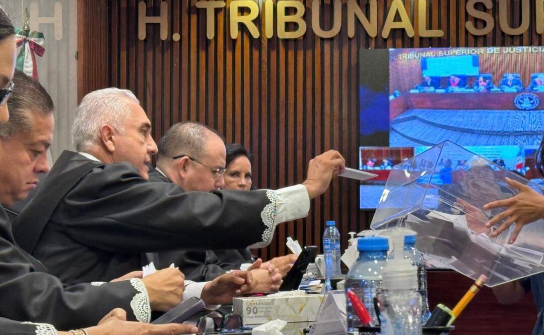 Magistrados no logran consensos para reunir los 15 votos necesarios para proclamar a su nuevo representante del Poder Judicial (21/05/2025). Foto: Justino Miranda / EL UNIVERSAL