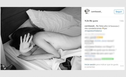 Camila Sodi comparte foto semidesnuda