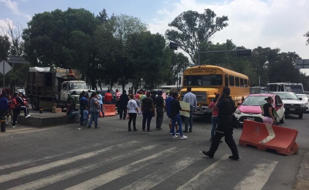 Al momento, las unidades del Metrobús que van hacia las direcciones Villa de Aragón y Rosario se desvían en la estación Loreto Favela. Foto: Andrea Ahedo. EL UNIVERSAL