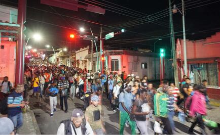 Caravana de migrantes comienza viaje tras 6 meses varados en Chiapas