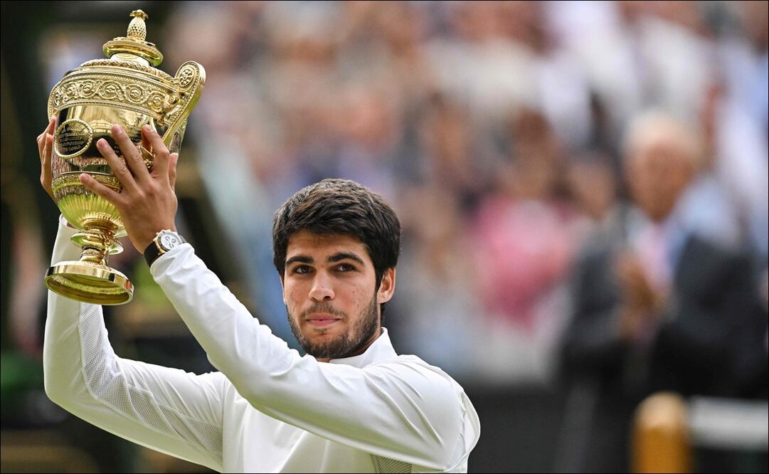 Carlos Alcaraz venció a Djokovic y ganó Wimbledon 2023 - Foto: AFP