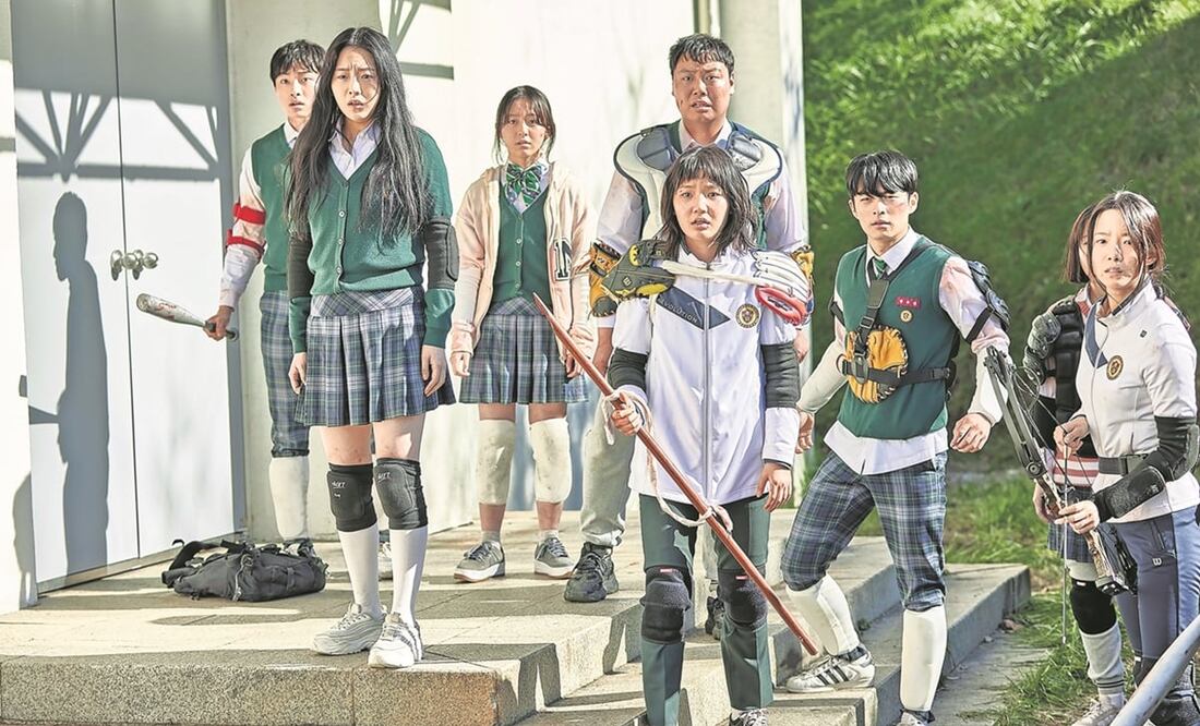 En la serie, basada en un webtoon, unos estudiantes tratan de sobrevivir a un apocalipsis zombi. Foto: NETFLIX