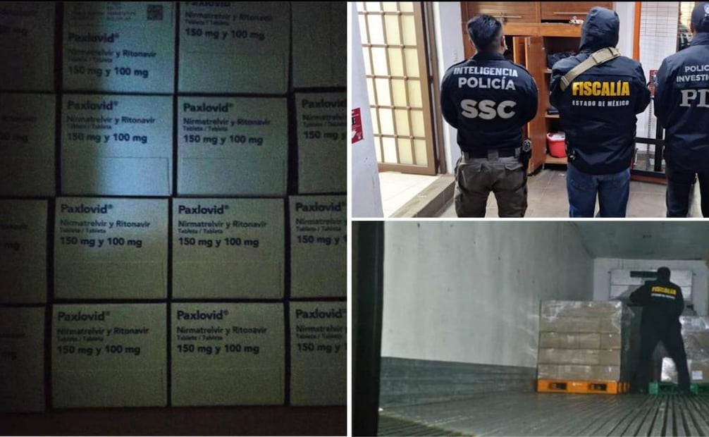 Recuperan medicamento robado con valor de más de 200 mdp en Edomex; hay 6 detenidos y 5 predios asegurados.
Foto: Especial.
