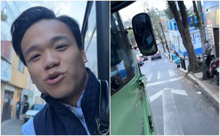VIDEO: Extranjero presume viaje en camión de CDMX y hazaña en transporte público se viraliza en TikTok