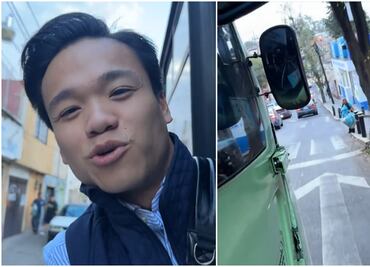 VIDEO: Extranjero presume viaje en camión de CDMX y hazaña en transporte público se viraliza en TikTok