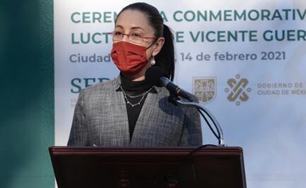 Sheinbaum encabeza ceremonia por el 190 aniversario luctuoso de Vicente Guerrero