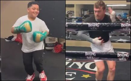 Hijo de Andy Ruiz reta al Canelo Álvarez bailando salsa