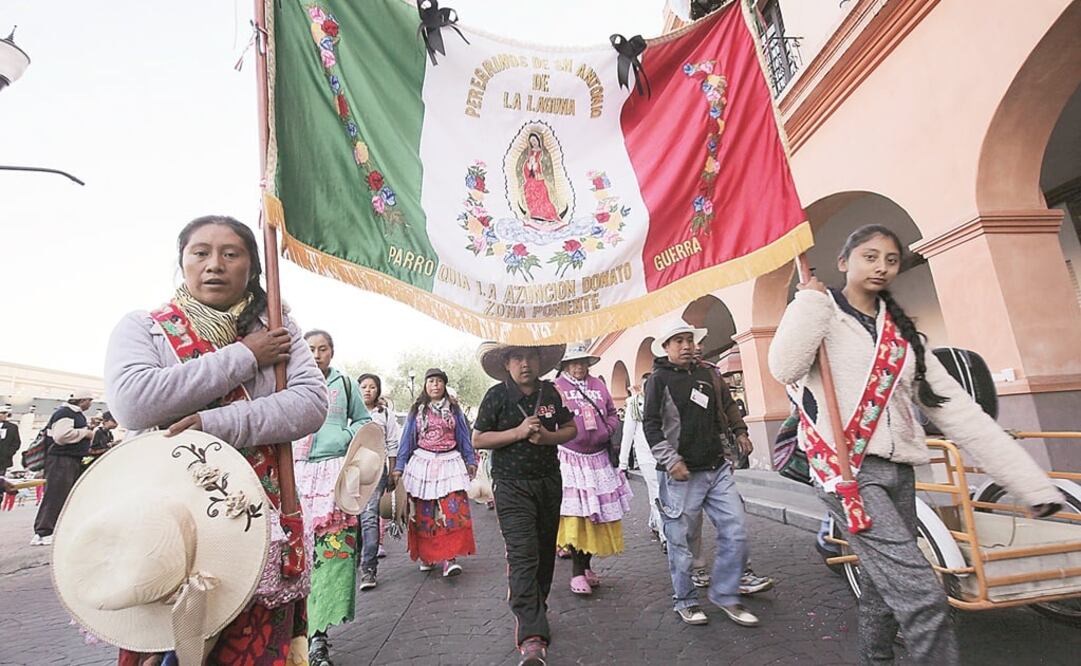 Como cada año, miles de peregrinos del Estado de México parten rumbo a la Basílica de Guadalupe. /Archivo - EL UNIVERSAL