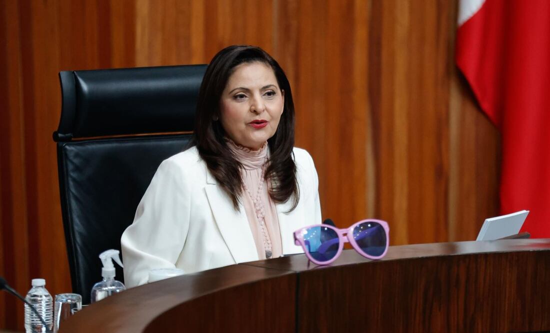 Última sesión de Mónica Soto como magistrada presidenta del Tribunal Electoral este jueves 30 de octubre de 2025. Foto: Diego Simón Sánchez/ EL UNIVERSAL