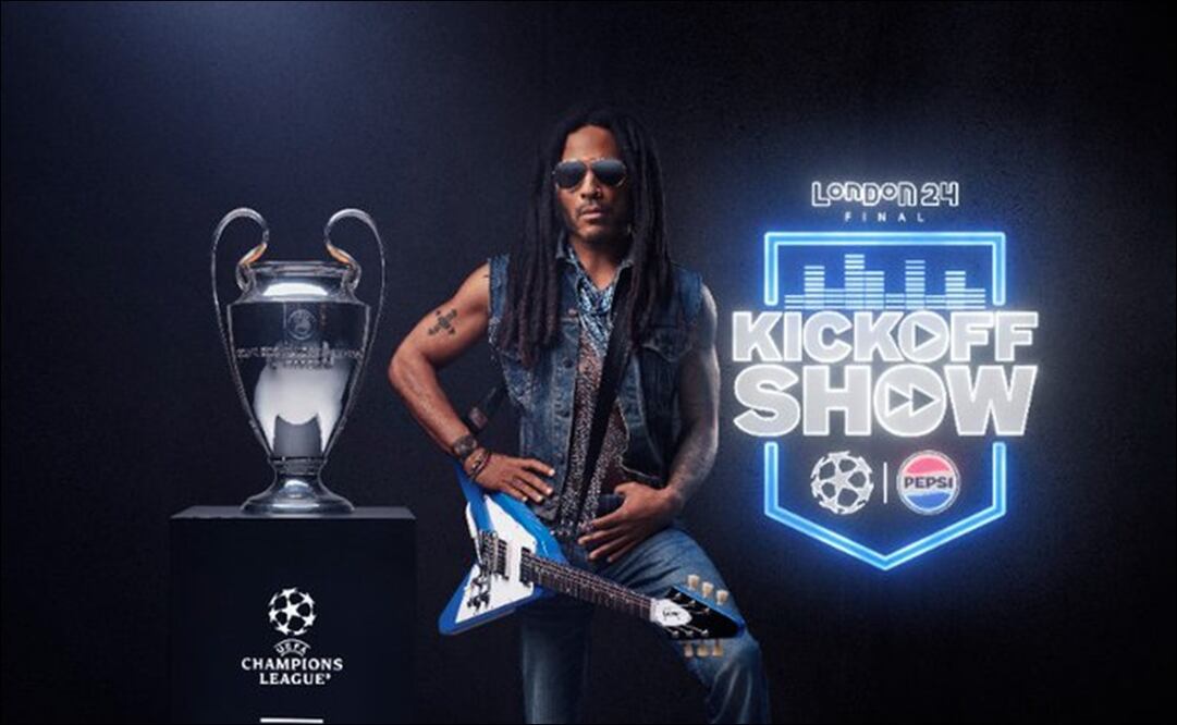 Lenny Kravitz encabezará el show de la Final de la Champions. FOTO: @UEFA